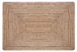 Teppich gewebt Beige 60 x 90 cm Beige - Textil - 60 x 1 x 90 cm