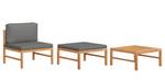 Garten-Lounge-Set (3-teilig) 3006492-3 Dunkelgrau