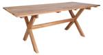 Table de jardin Muline Marron - Bois massif - 90 x 75 x 200 cm