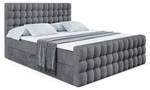 Boxspringbett VIONE-Z Dunkelgrau - Breite: 180 cm - H3