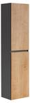 Armoire haute MONAKO HC40 2D Gris - Bois manufacturé - 40 x 170 x 33 cm