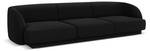 Sofa MILEY 3 Sitzplätze Schwarz