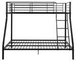 Etagenbett ELEVATIO Schwarz - Metall - 147 x 163 x 199 cm