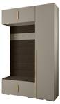 Garderobe Inova 1 Z19 Braun - Gold - Grau - Gold