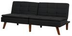 3-Sitzer Sofa RONNE Schwarz - Eiche Dunkel