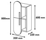 Étagère murale Dfirman Marron - Bois manufacturé - 22 x 60 x 35 cm