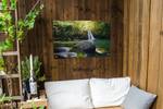 Outdoor-Poster 90x60 Wasserfall - Kunststoff - 90 x 60 x 1 cm