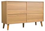 Sideboard Coeus Ⅶ Braun - Holzwerkstoff - Metall - Massivholz - Holzart/Dekor - 40 x 77 x 120 cm