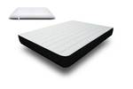 Matelas Memory 90x190+oreiller Blanc - Textile - 90 x 19 x 190 cm