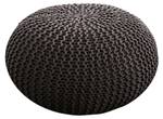 Bodenkissen ø 55 cm Pouf Sitzkissen Braun