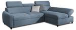 Ecksofa ANTON XS Stoff Esito Salbei - Ecke davorstehend rechts