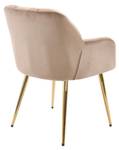 Chaise PEGA Lot de 2 Beige - Textile - 62 x 78 x 58 cm