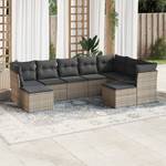 Gartensitzgruppe K3902(9-tlg) Grau - Massivholz - 69 x 62 x 62 cm