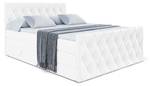 Boxspringbett AMAY KING Hochglanz Weiß - Breite: 160 cm