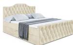 Boxspringbett VILA-1-Z Ecru - Breite: 200 cm - H4