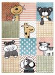 Teppich Fun Pets Für Kinder Tiere Kunststoff - Textil - 160 x 1 x 220 cm