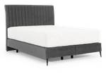 Boxspringbett BASALIC Grau - Breite: 160 cm