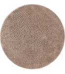 Hochflorteppich rund Beige - 120 x 120 cm