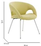 Chaise de bureau Bathurst Jaune Jaune