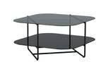 Table basse UN-LINE CT85 Noir - Verre - 85 x 45 x 85 cm