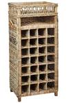 Ablageregal BASIRA Blau - Rattan - 51 x 112 x 41 cm