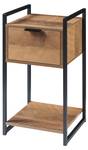 Table d'appoint Namsskogan Noir - Marron - Bois manufacturé - Métal - 33 x 62 x 32 cm