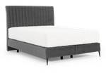 Boxspringbett BASALIC Grau - Breite: 180 cm