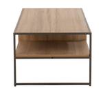 Table tv 1 tiroir bois/métal naturel Beige - Bois massif - 43 x 43 x 43 cm