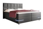 Boxspringbett Milano Grau - Breite: 160 cm - H4