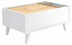 Couchttisch ISALIA Beige - Holzwerkstoff - 56 x 40 x 90 cm