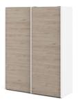 Armoire à portes coulissantes Veto B150 Imitation chêne de Sonoma - Blanc