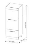 Mikrowellenschrank Fame-Line 38525 Anthrazit - Weiß