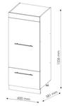 Mikrowellenschrank Fame-Line 38615 Braun - Hochglanz Anthrazit