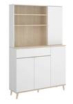 Buffet Dmere Blanc - Bois manufacturé - 120 x 191 x 40 cm