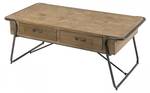 Couchtisch mit 2 Schubladen Tanne Braun - Holz teilmassiv - 59 x 46 x 117 cm