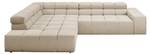 Ecksofa NEVADA Beige - Höhe: 70 cm - Armlehne davorstehend links - Ecke davorstehend links