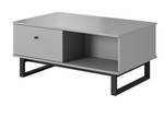 Table basse AVIO Gris - Bois manufacturé - Matière plastique - 100 x 46 x 60 cm