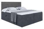 Boxspringbett PRESTON Grau - Breite: 160 cm - H4