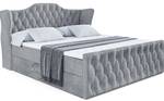 Boxspringbett VILA-Z Hellgrau - Breite: 200 cm - H3