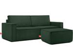 NAPI  Sofa 3 Sitzer Dunkelgrün - Breite: 228 cm