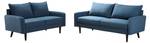 Couchgarnitur HALIA 2er-Set Blau