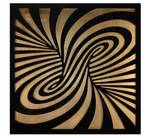 Metallbild Psychedelic Dream Schwarz - Metall - 80 x 80 x 3 cm