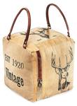 Sitzsack HIRSCH53 Braun - Naturfaser - 45 x 42 x 45 cm