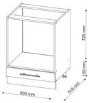 Küchenschränke  Fame-Line 34785 Weiß - Holzwerkstoff - 60 x 82 x 51 cm