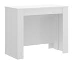 Table extensible Cognolo Blanc Blanc - Bois manufacturé - 239 x 77 x 90 cm