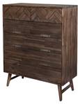 Commode ASHTON COD100 6D Marron - Bois massif - Bois/Imitation - 100 x 125 x 45 cm