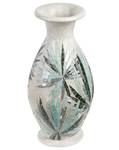 Vase décoratif RAWAS Bleu - Vert - Blanc - Céramique - 33 x 53 x 20 cm