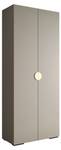 Armoire à portes battantes Inova 4 Doré - Gris - 2 porte