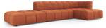 modulares Ecksofa SERENA 5 Sitzplätze Orange