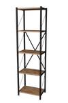 Bücherregal 91003 Braun - Holzwerkstoff - Metall - 150 x 40 x 30 cm